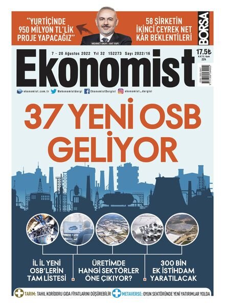 Ekonomist – 06 Agustos 2022 Cover
