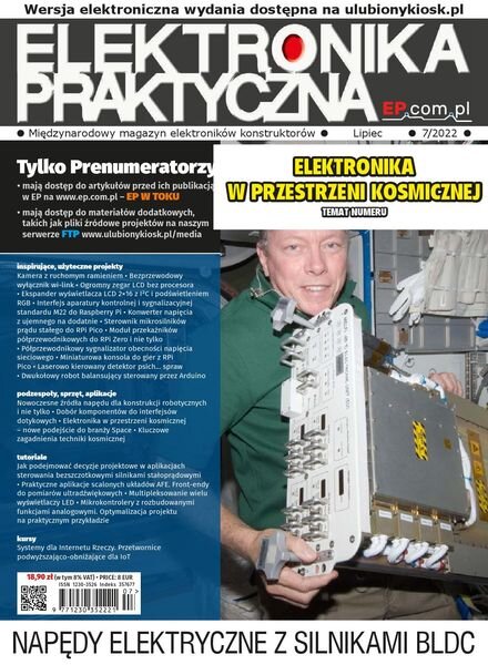 Elektronika Praktyczna – Lipiec 2022 Cover