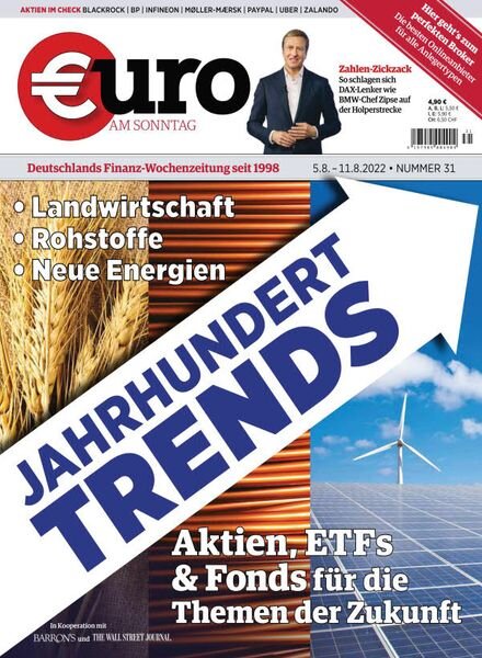 Euro am Sonntag – 05 August 2022 Cover