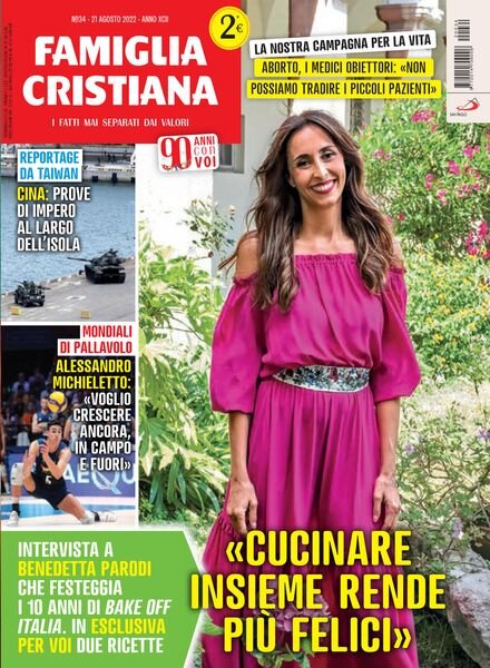 Famiglia Cristiana – 21 Agosto 2022 Cover