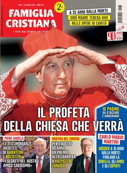 Famiglia Cristiana – 28 Agosto 2022 Cover