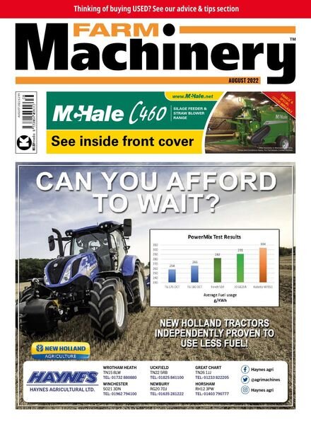 Farm Machinery – August 2022 Cover