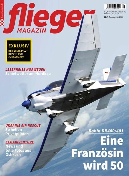 Fliegermagazin – September 2022 Cover