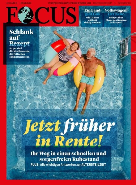 FOCUS – 30 Juli 2022 Cover