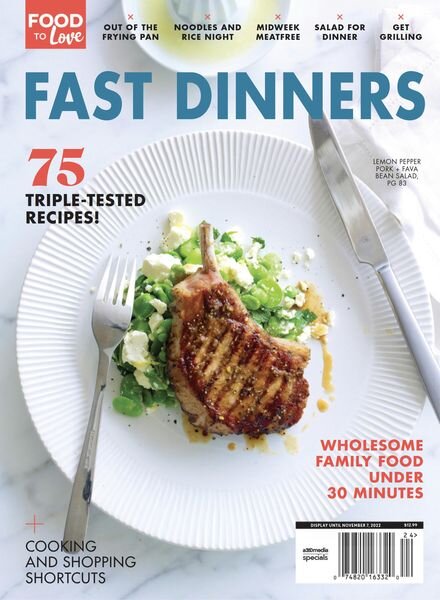 Food to Love Fast Dinners – August 2022 Cover
