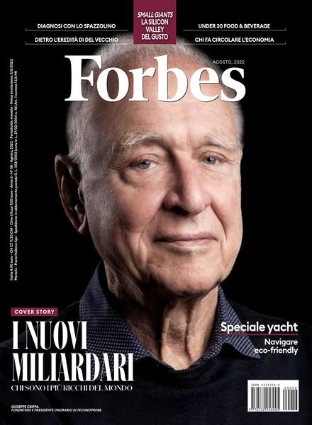 Forbes Italia – Agosto 2022 Cover