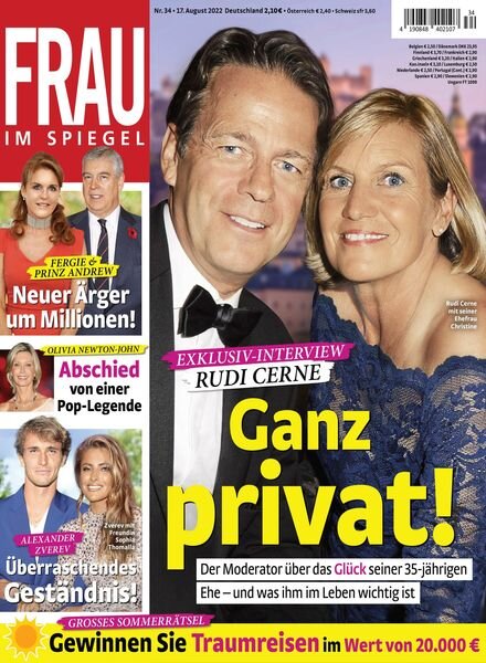 Frau im Spiegel – 17 August 2022 Cover