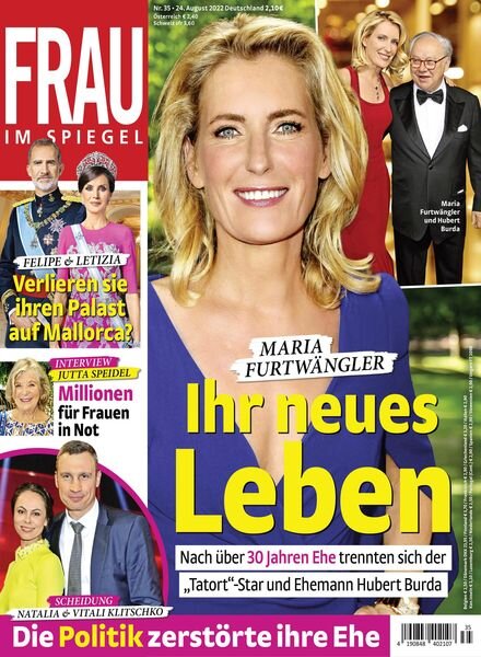 Frau im Spiegel – 22 August 2022 Cover