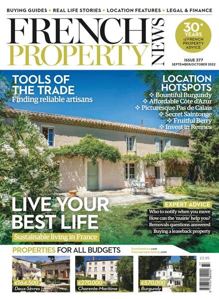 French Property News – September 2022 Cover