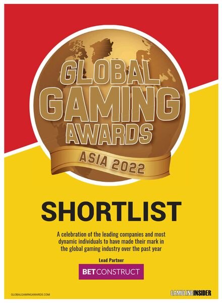 Gambling Insider – Global Gaming Awards Asia 2022 Shortlist Cover