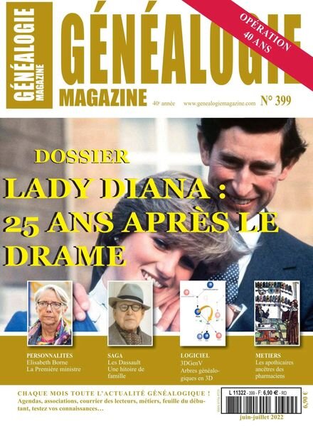 Genealogie – Juin-Juillet 2022 Cover