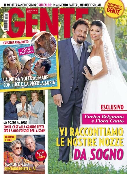 Gente Italia – 13 agosto 2022 Cover