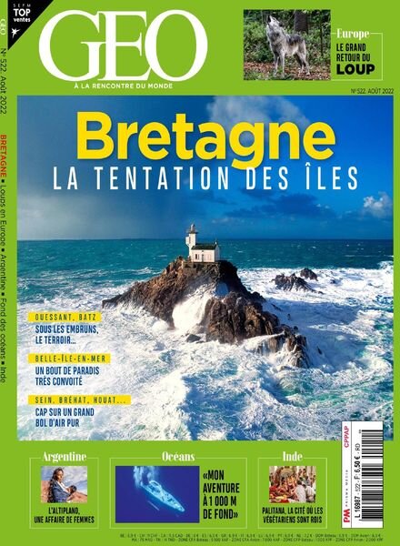 Geo France – Aout 2022 Cover