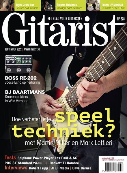 Gitarist Netherlands – september 2022 Cover