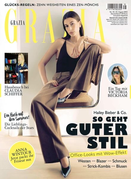 Grazia Germany – 25 August 2022 Cover