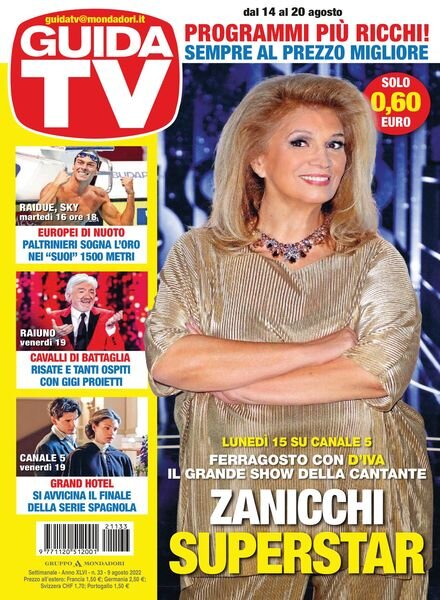 GuidaTV – 09 agosto 2022 Cover