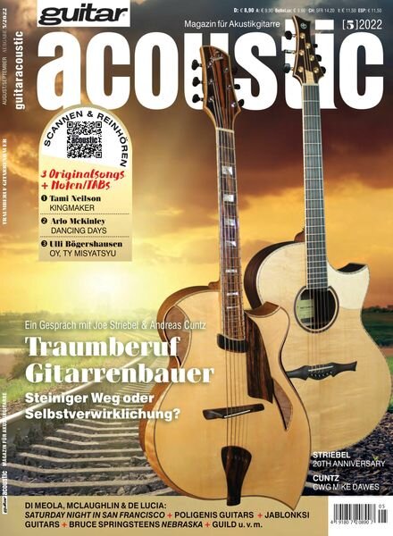 Guitar Acoustic – August 2022 Cover