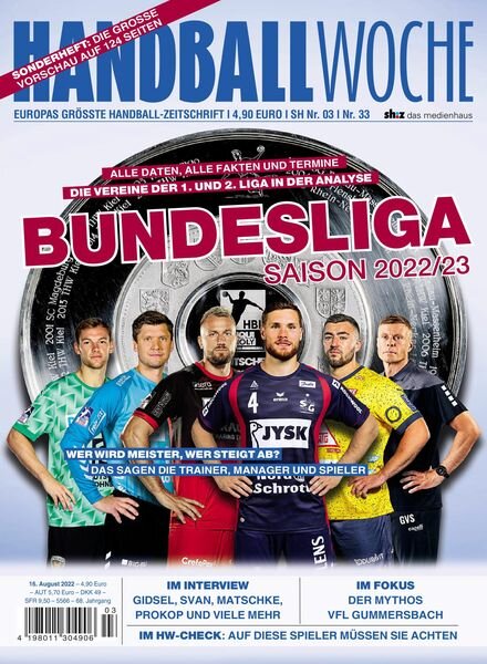 Handballwoche – 16 August 2022 Cover