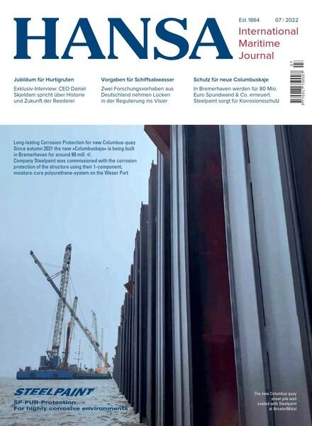 Hansa – Nr 7 2022 Cover