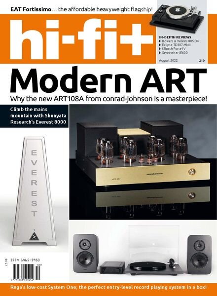 Hi-Fi+ – Issue 210 – August 2022 Cover