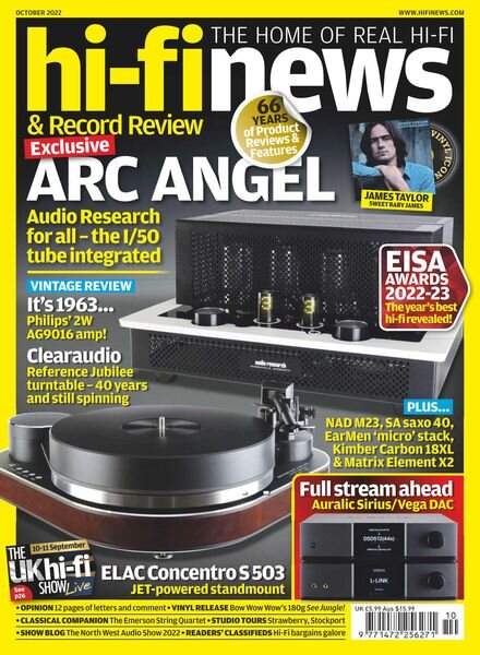 Hi-Fi News – October 2022 Cover