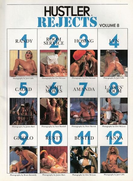 Hustler Rejects – Volume 08 1984 Cover