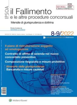 Il Fallimento – Agosto-Settembre 2022