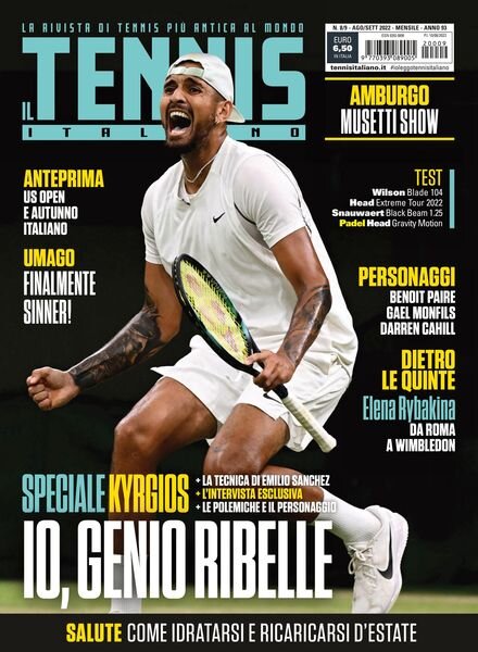 Il Tennis Italiano – 13 agosto 2022 Cover