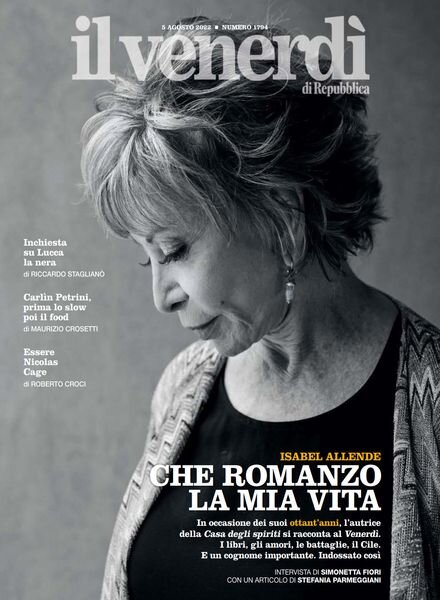 Il Venerdi di Repubblica – 5 Agosto 2022 Cover