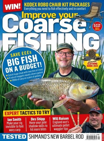 Improve Your Coarse Fishing – August 2022 Cover