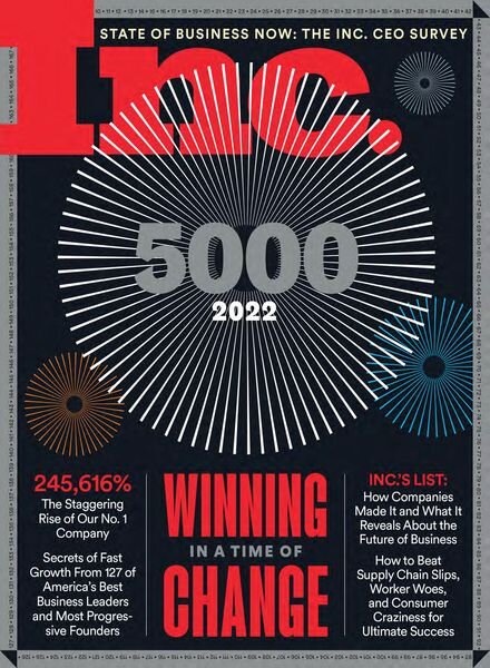 Inc Magazine – August 2022 Cover