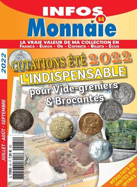 Infos Monnaie – juillet 2022 Cover