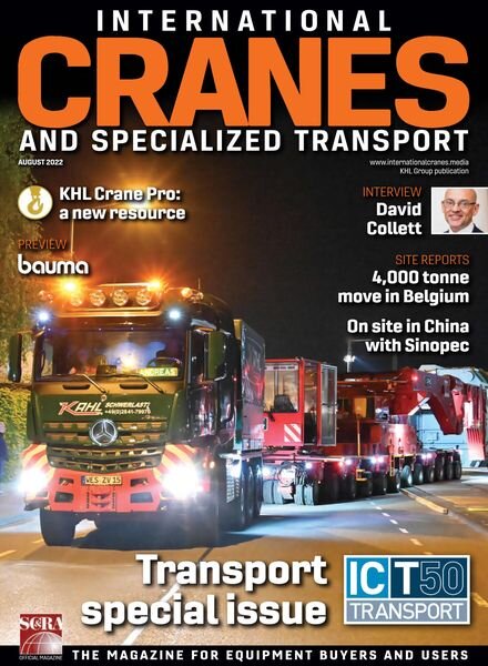 Int Cranes & Specialized Transport – August 2022 Cover