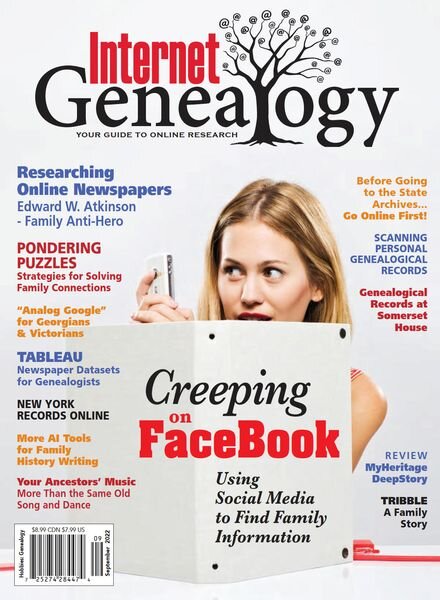Internet Genealogy – August-September 2022 Cover