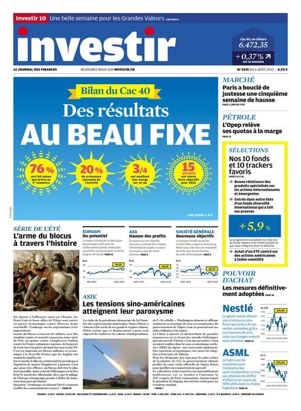 Investir – 6 Aout 2022 Cover