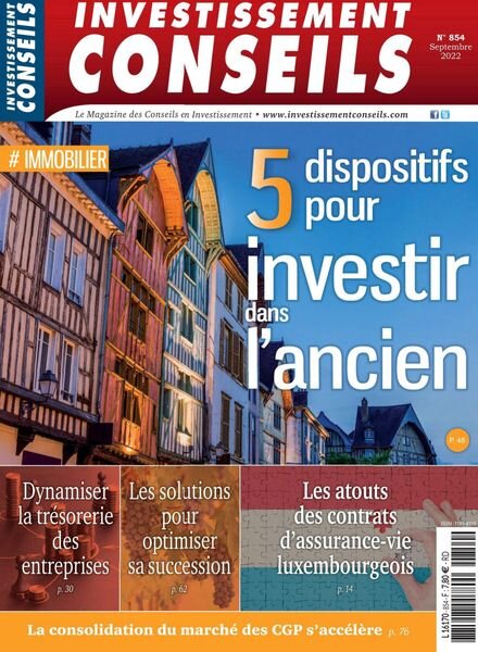 Investissement Conseils – Septembre 2022 Cover