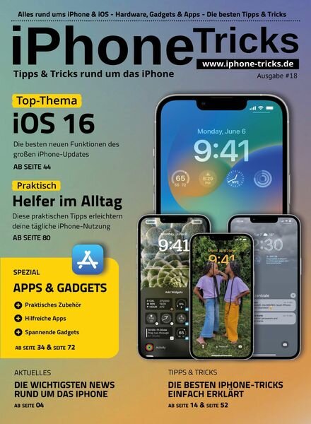 iPhone-Tricksde Tipps und Tricks – August 2022 Cover