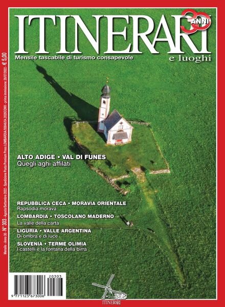 Itinerari e Luoghi – agosto 2022 Cover