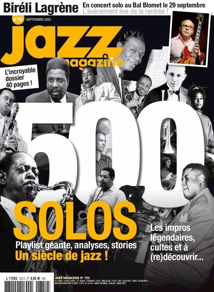 Jazz Magazine – aout 2022 Cover