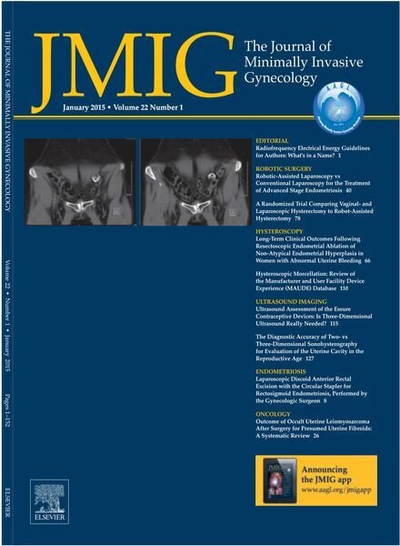 JMIG Journal of Minimally Invasive Gynecology – January 2015 Cover