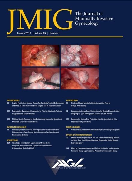 JMIG Journal of Minimally Invasive Gynecology – January 2018 Cover