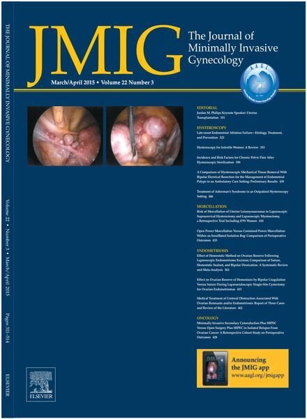 JMIG Journal of Minimally Invasive Gynecology – March 2015 Cover