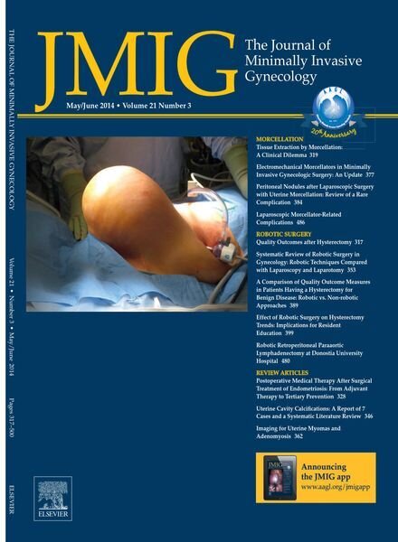 JMIG Journal of Minimally Invasive Gynecology – May 2014 Cover