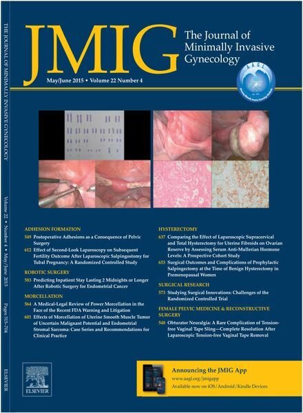 JMIG Journal of Minimally Invasive Gynecology – May 2015 Cover