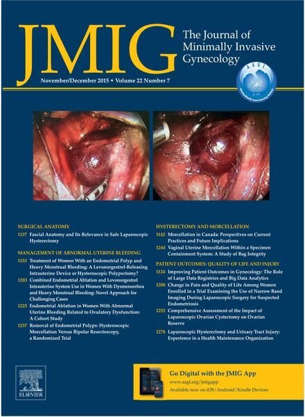 JMIG Journal of Minimally Invasive Gynecology – November 2015 Cover