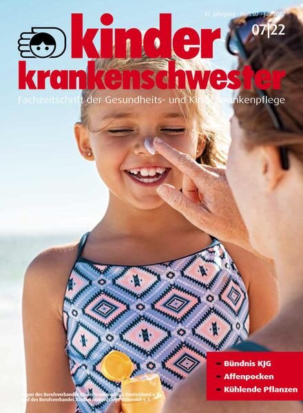 Kinderkrankenschwester – Juli 2022 Cover