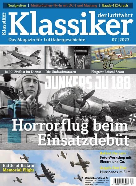 Klassiker der Luftfahrt – 21 August 2022 Cover
