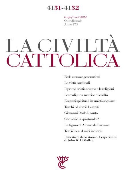 La Civilta Cattolica – 6 Agosto 2022 Cover