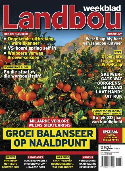 Landbouweekblad – 25 Augustus 2022 Cover