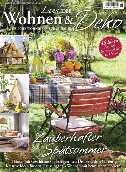 LandIDEE Wohnen & Deko – August 2022 Cover